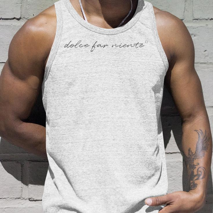 Dolce Far Niente Peace Unisex Tank Top Gifts for Him