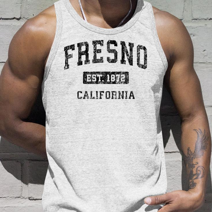 Fresno California Ca Vintage Sports Design Black Design Unisex Tank Top Gifts for Him