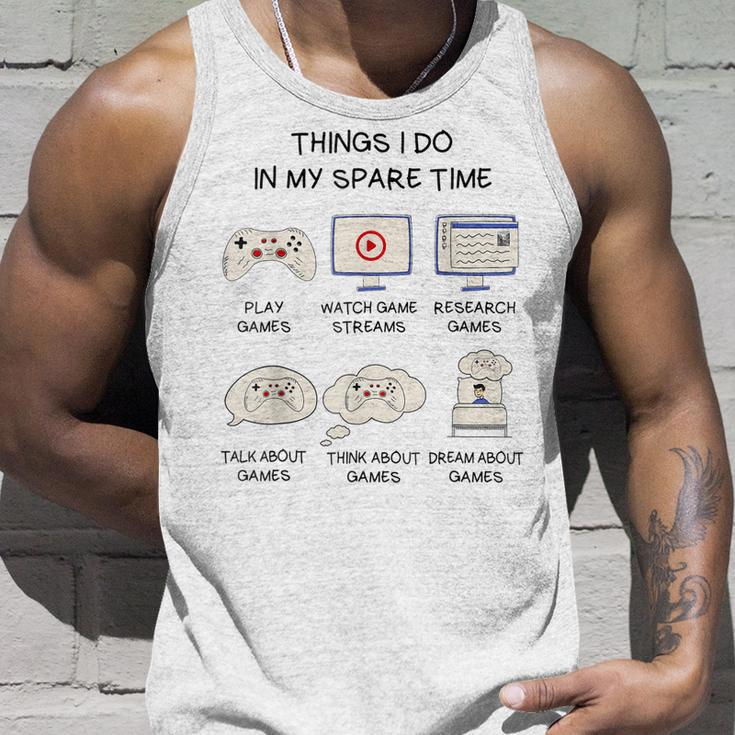 Funny Gamer Things I Do In My Spare Time Gaming V2 Men Women Tank Top Graphic Print Unisex Gifts for Him