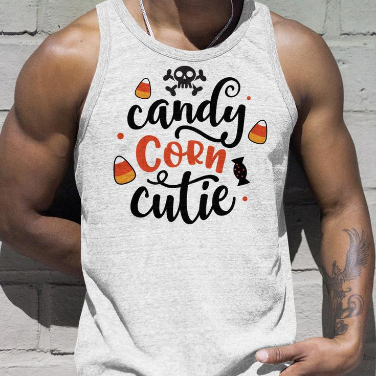 Halloween Candy Corn Cutie Black And Orange Design Men Women Tank Top Graphic Print Unisex Gifts for Him