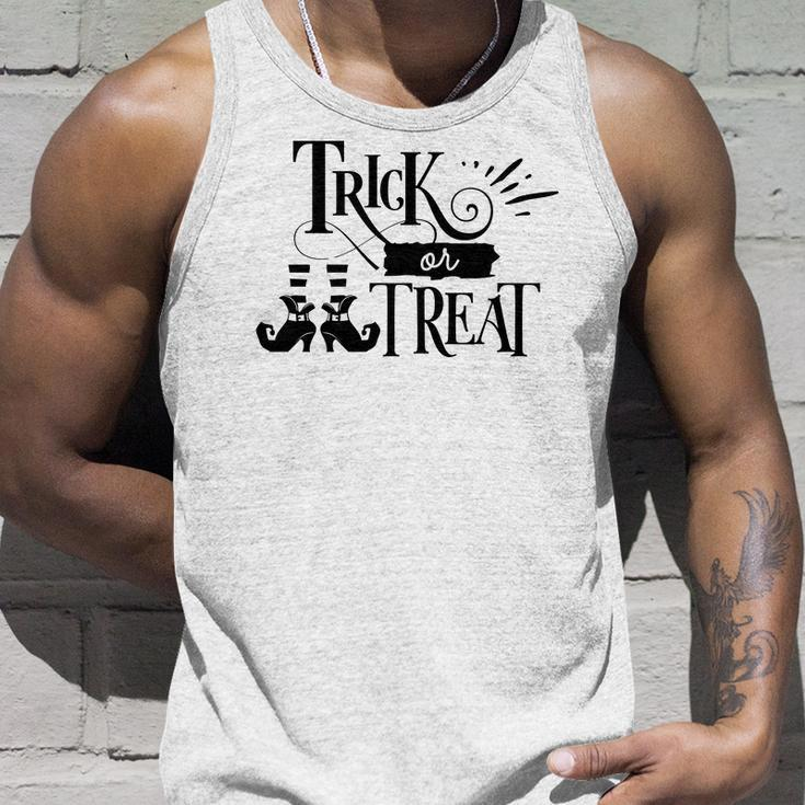 Halloween Trick Or Treat Black Design V2 Men Women Tank Top Graphic Print Unisex Gifts for Him