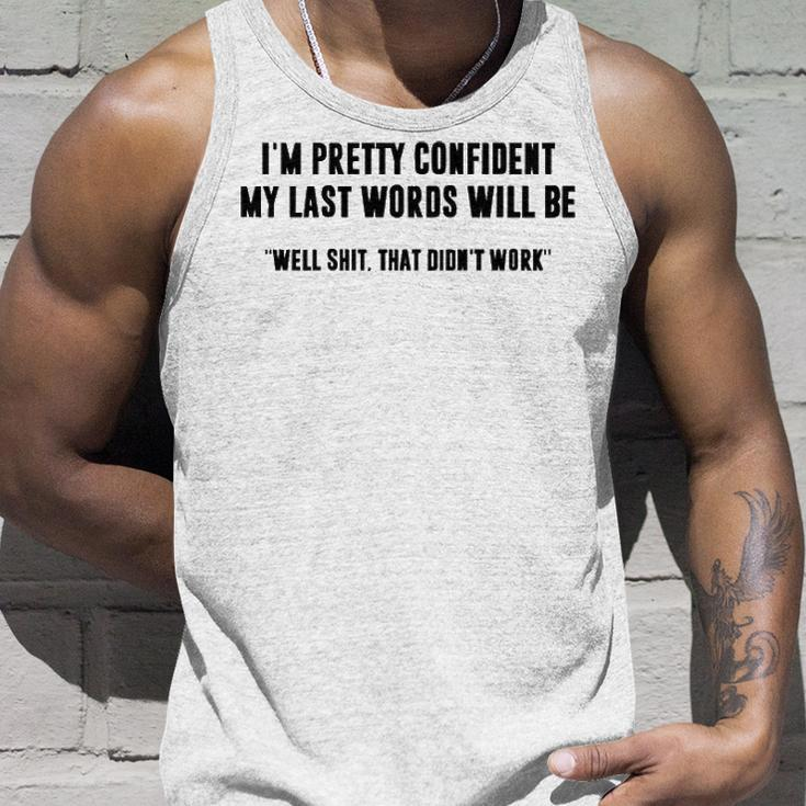 Im Pretty Confident V2 Unisex Tank Top Gifts for Him
