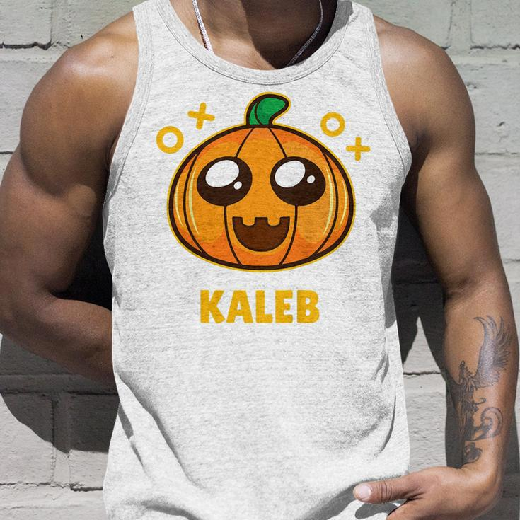 Kids Kaleb Kids Pumpkin Halloween Unisex Tank Top Gifts for Him
