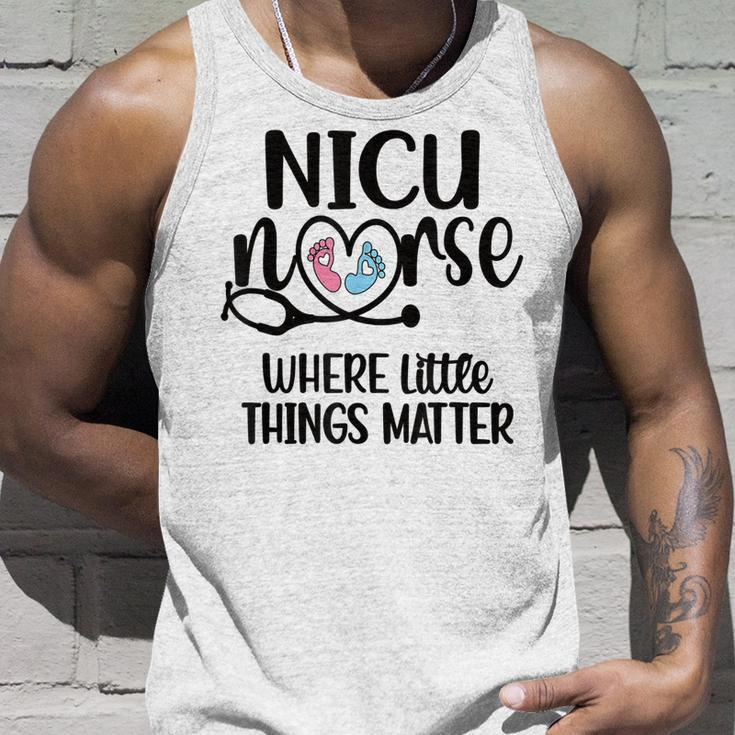 Little Things Nicu Nurse Neonatal Intensive Care Unit Unisex Tank Top Gifts for Him