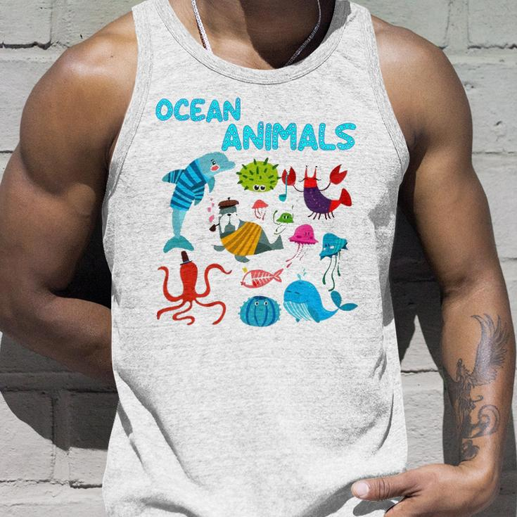 Ocean Animals Marine Creatures Under The Sea Gift Unisex Tank Top Gifts for Him
