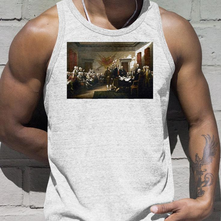Signing The Declaration Of Independence 4Th Of July Unisex Tank Top Gifts for Him