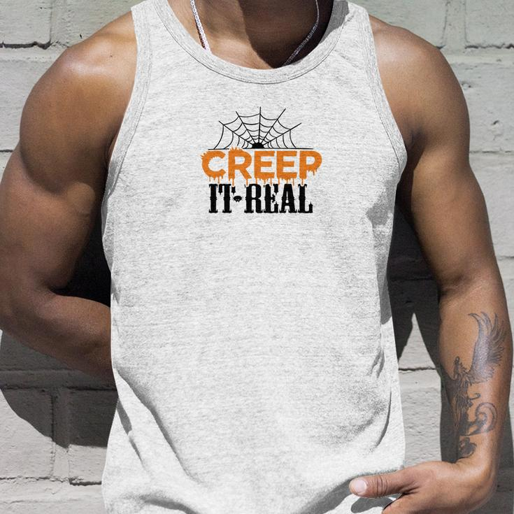 Spider Creep It Real Happy Halloween Unisex Tank Top Gifts for Him