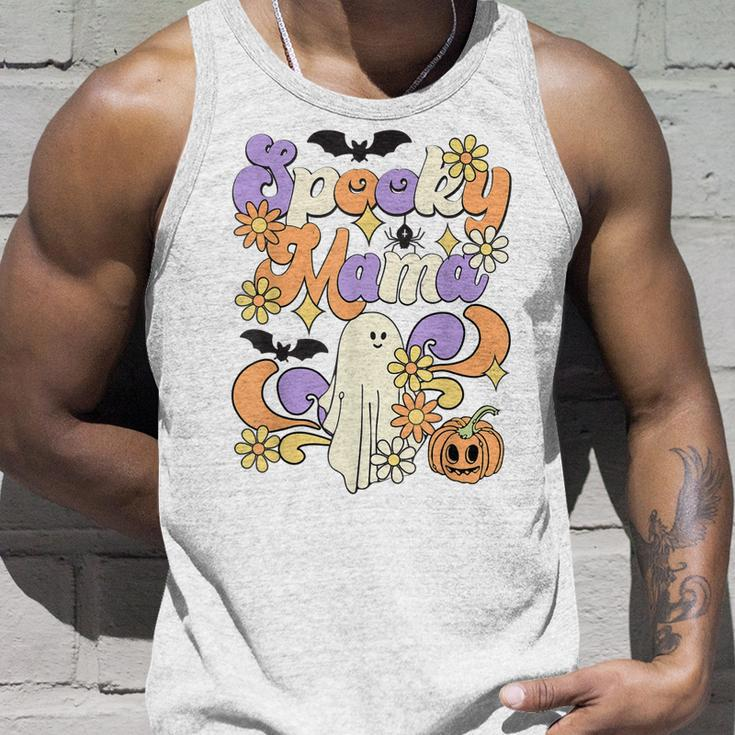 Spooky Mama Floral Ghost Boo Mom And Babe Matching Halloween Unisex Tank Top Gifts for Him
