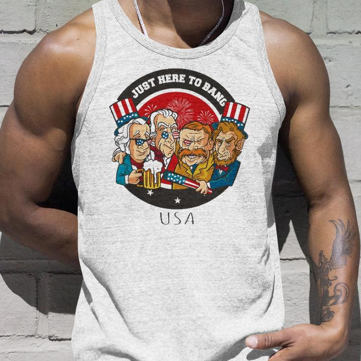 United States Of America Pride Funny George Washington Unisex Tank Top Gifts for Him