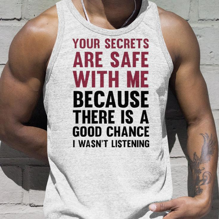 Your Secrets Are Safe V2 Unisex Tank Top Gifts for Him