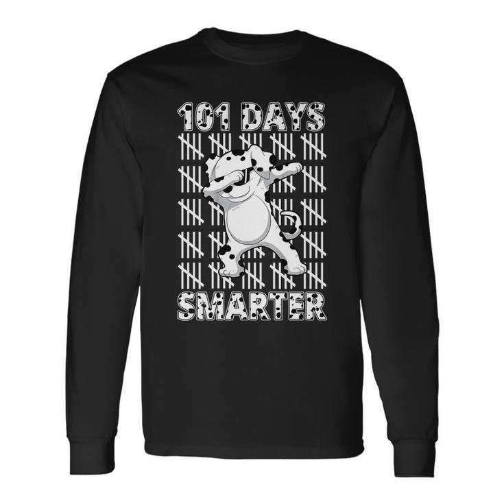 101 Days Smarter Dabbing Dalmatian Dog Long Sleeve T-Shirt Gifts ideas