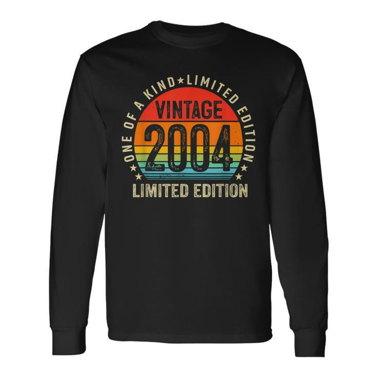 18 Year Old Vintage 2004 Made In 18 18Th Birthday Men Women Long Sleeve T-Shirt T-shirt Graphic Print