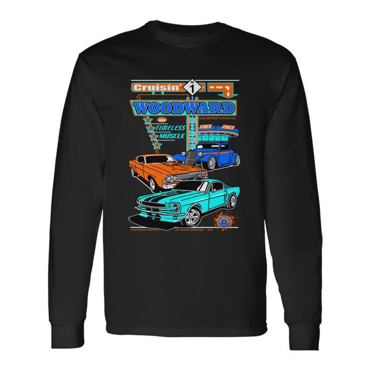 2021 Cruisin Woodward In Timeless Muscle Long Sleeve T-Shirt