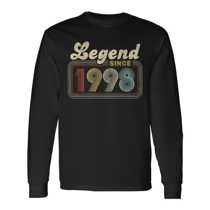 24 Years Old 24Th Birthday Decoration Legend Since 1998 Long Sleeve T-Shirt