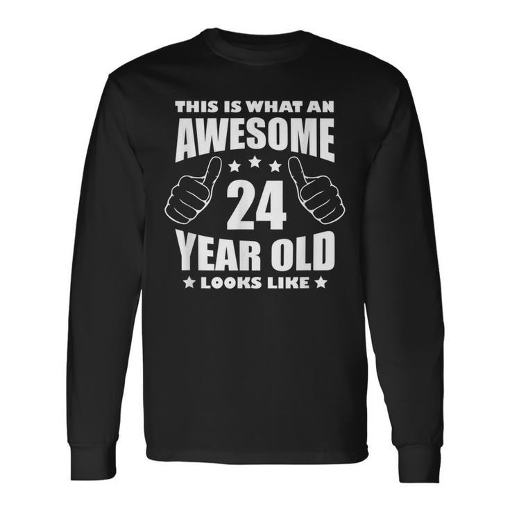 24Th Birthday Awesome For Her 24 Year Old Daughter 1997 Long Sleeve T-Shirt