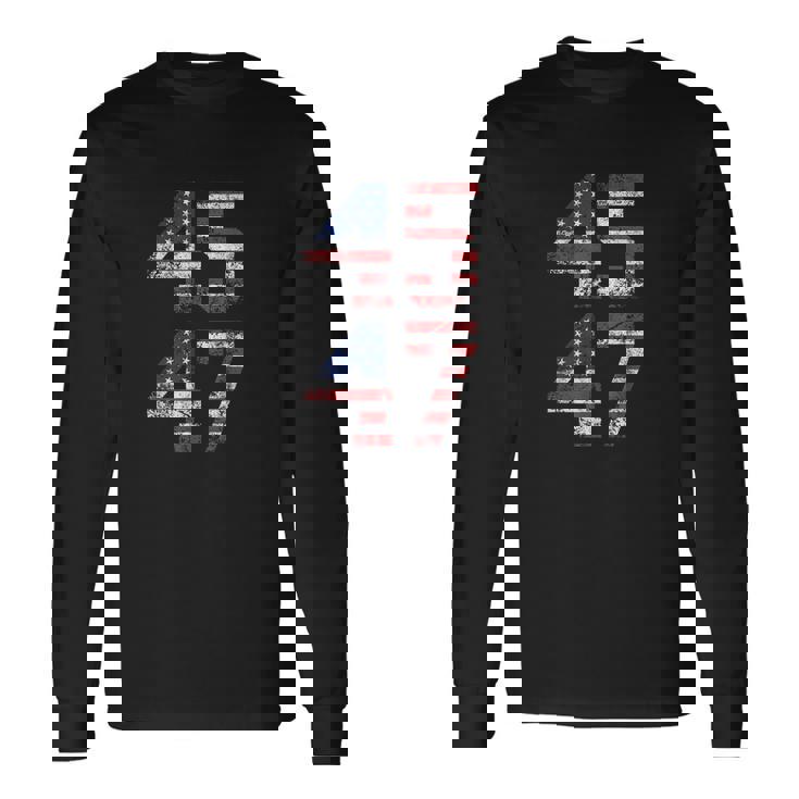 45 47 Trump 2024 Tshirt Long Sleeve T-Shirt
