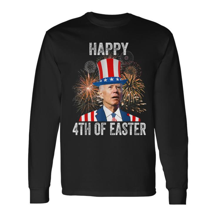 4Th Of Easter Happy 4Th Of July Anti Joe Biden Men Women Long Sleeve T-Shirt T-shirt Graphic Print