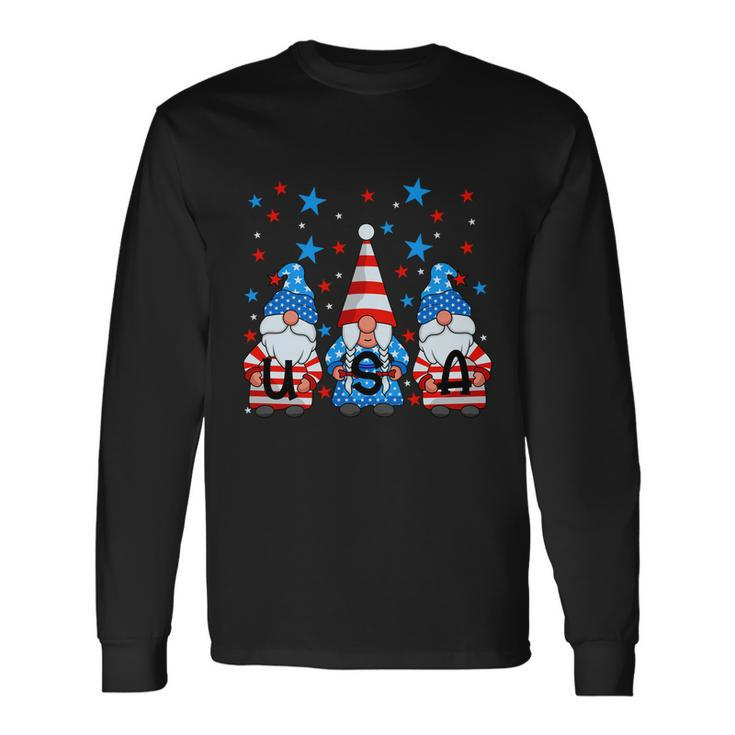 4Th Of July Gnomes Patriotic American Flag Cute Gnome Meaningful Long Sleeve T-Shirt Gifts ideas