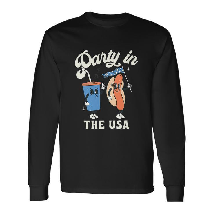 4Th Of July For Hotdog Lover Party Long Sleeve T-Shirt