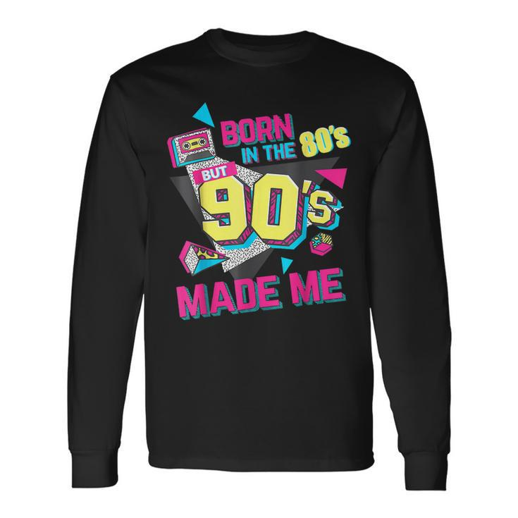 Back To The 90S Outfits Retro Costume Party Cassette Tape Men Women Long Sleeve T-Shirt T-shirt Graphic Print