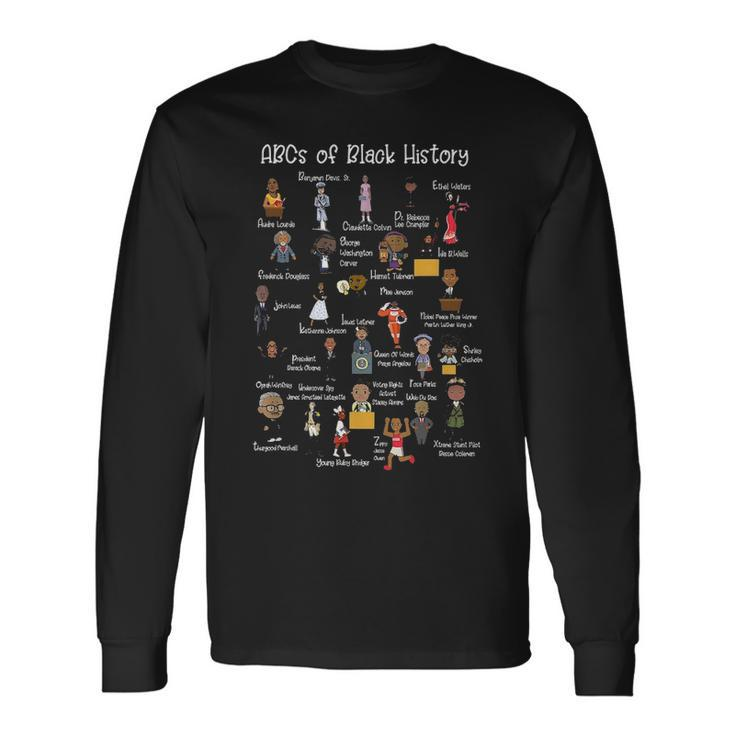 Abcs Of Black History Month Original Black History Long Sleeve T-Shirt