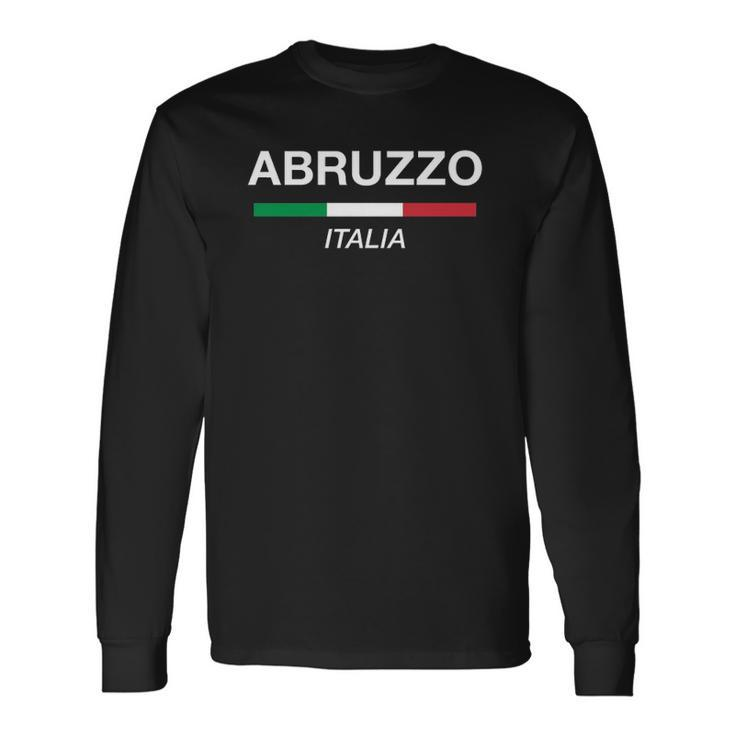 Abruzzo Italian Name Italy Flag Italia Surname Long Sleeve T-Shirt T-Shirt Gifts ideas