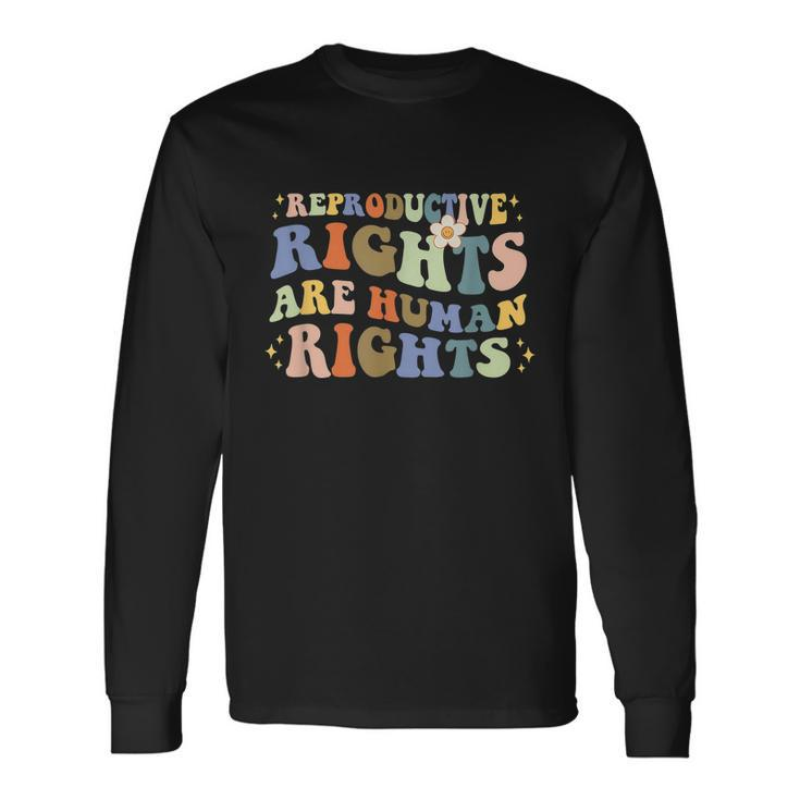 Aesthetic Reproductive Rights Are Human Rights Feminist V2 Long Sleeve T-Shirt