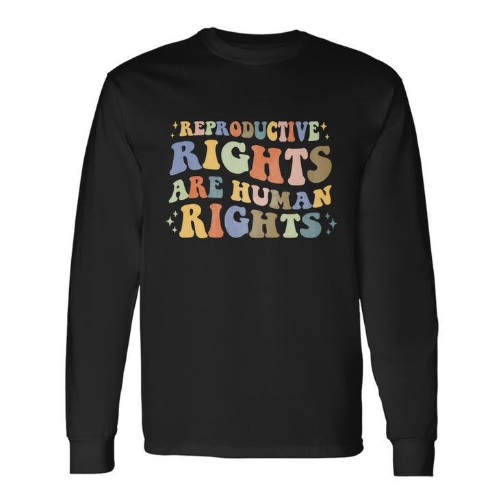 Aesthetic Reproductive Rights Are Human Rights Feminist V3 Long Sleeve T-Shirt