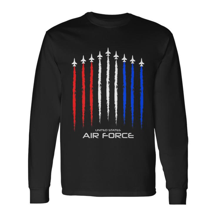 Air Force Us Veterans 4Th Of July Great American Flag Meaningful Long Sleeve T-Shirt