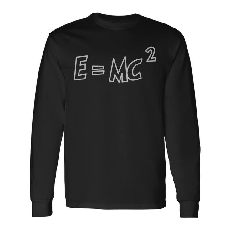 Albert Einstein EMc2 Equation Long Sleeve T-Shirt