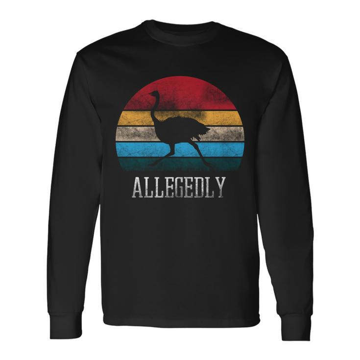 Allegedly Ostrich Lover Vintage Long Sleeve T-Shirt