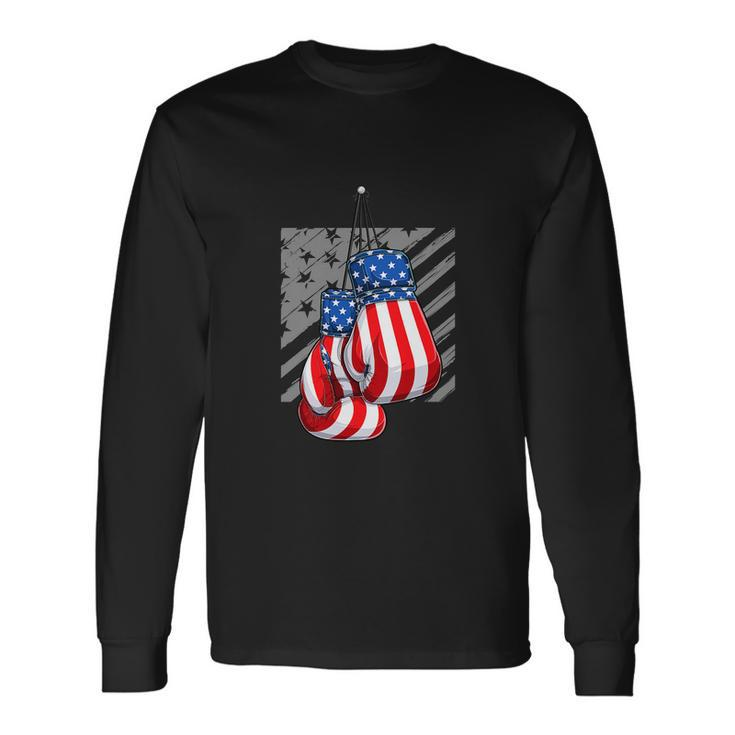 American Boxer 4Th Of July Long Sleeve T-Shirt Gifts ideas