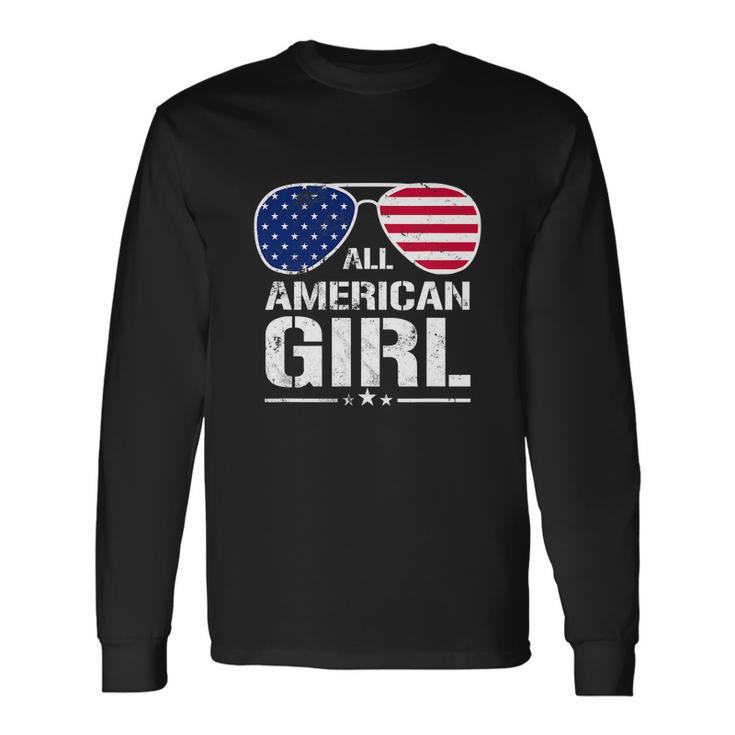 All American Girl 4Th Of July Independence Long Sleeve T-Shirt