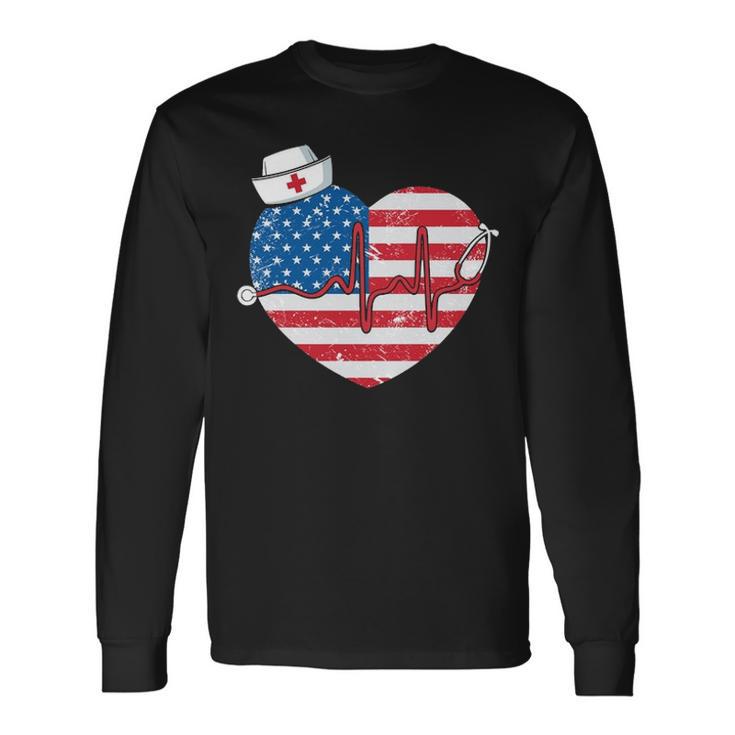 American Nurse V2 Long Sleeve T-Shirt