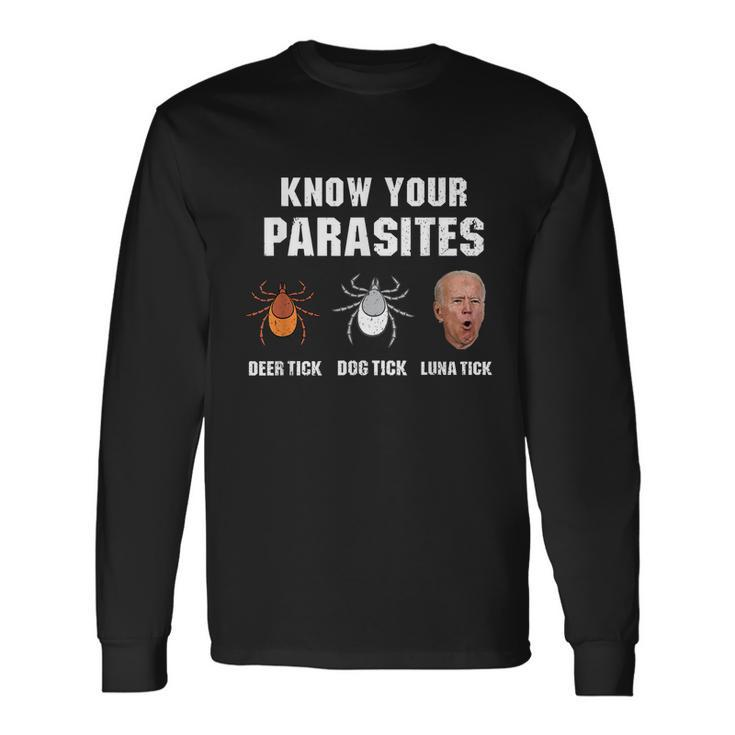 Anti Biden Fjb Bareshelves Political Humor President Long Sleeve T-Shirt