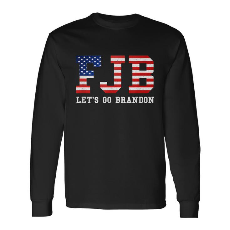 Anti Biden Fjb Lets Go Brandon Joe Biden Chant Long Sleeve T-Shirt