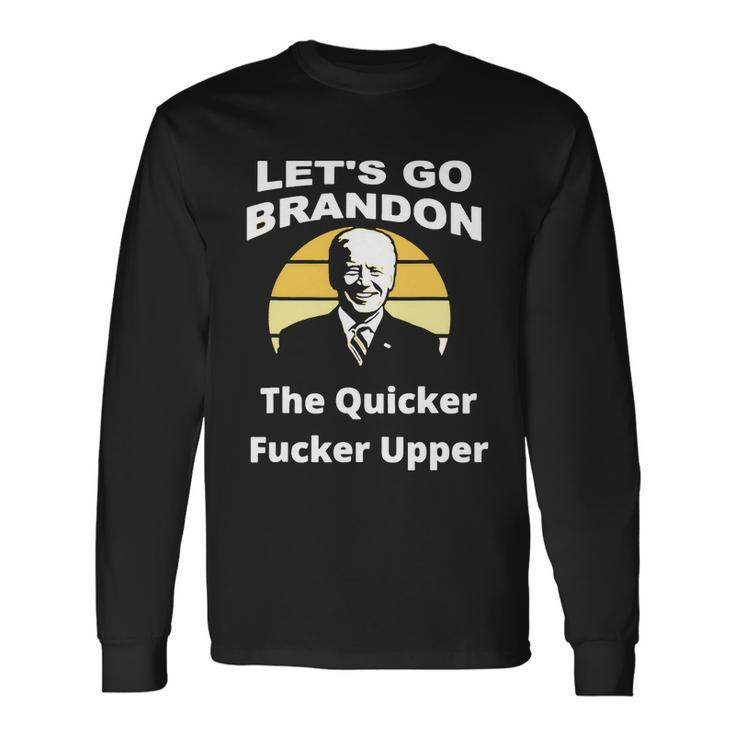 Anti Biden Fjb Lets Go Brandon Let Go Brandon Fjb American Fla Long Sleeve T-Shirt Gifts ideas