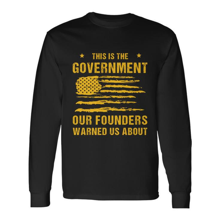 Anti Government Patriotic Americans Vintage Long Sleeve T-Shirt