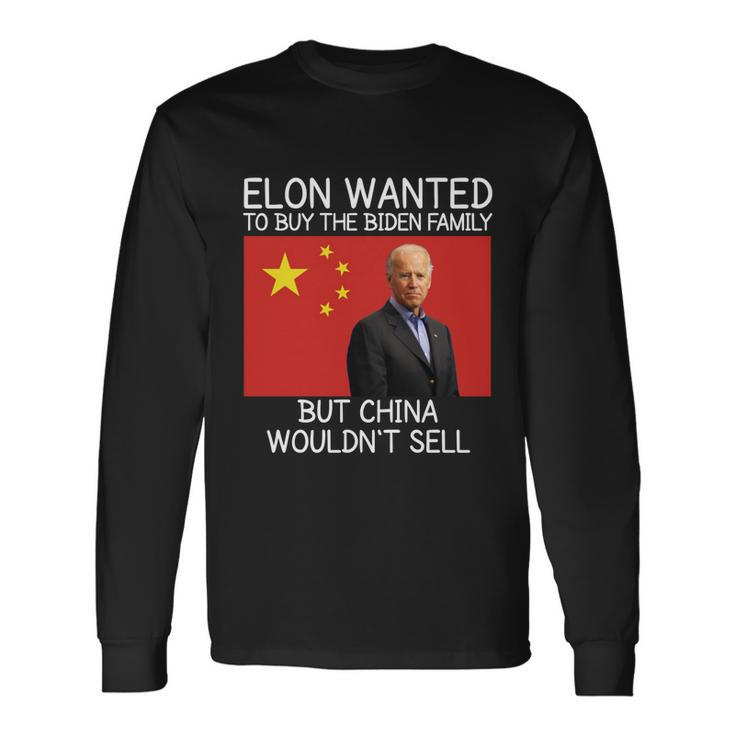 Anti Joe Biden Conservative Republican Political Long Sleeve T-Shirt