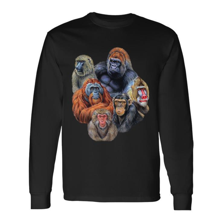 Ape Collage Long Sleeve T-Shirt
