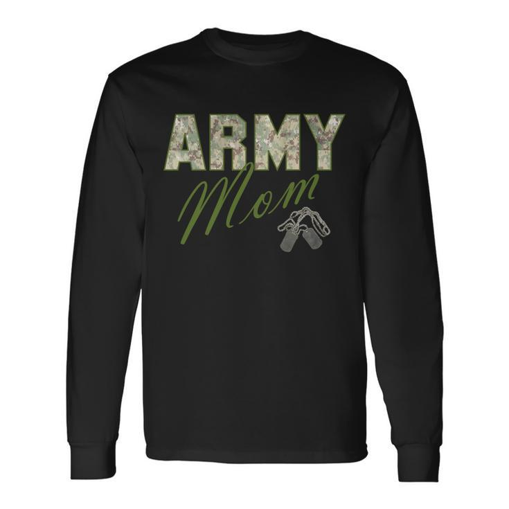 Army Mom Tshirt V3 Long Sleeve T-Shirt