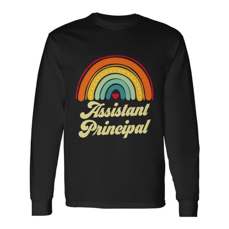 Assistant Principal Vintage Retro Birthday Coworker Cool Long Sleeve T-Shirt