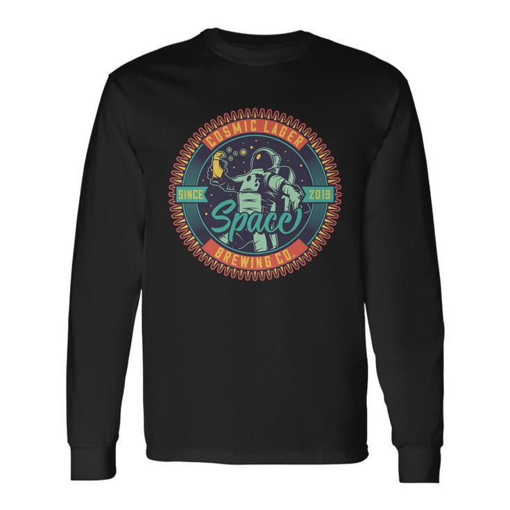 Astronaut Cosmic Lager Space Long Sleeve T-Shirt