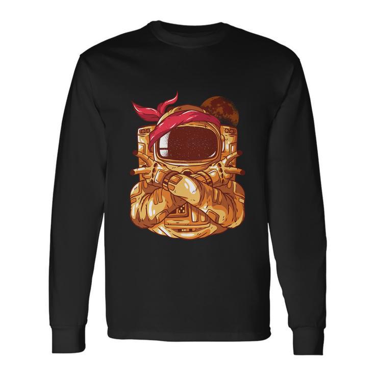 Astronaut Gangsta Long Sleeve T-Shirt