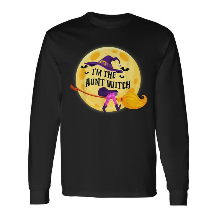 Im The Aunt Witch Halloween Matching Group Costume Long Sleeve T-Shirt