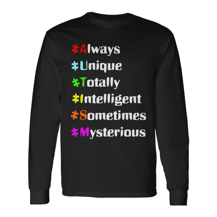 Autism Tips Awareness Tshirt Long Sleeve T-Shirt