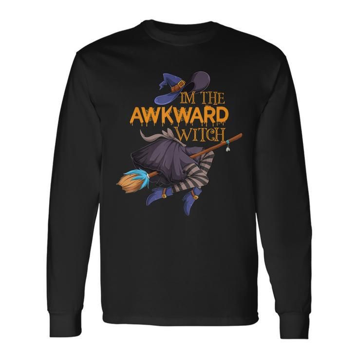Im The Awkward Witch Halloween Matching Group Costume Long Sleeve T-Shirt