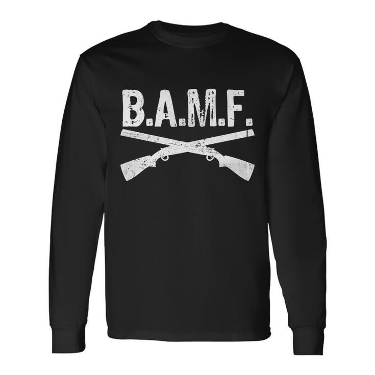 BAMF Guns Badass Long Sleeve T-Shirt