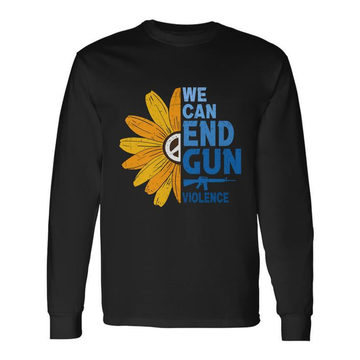 Ban Guns End Gun Violence V6 Long Sleeve T-Shirt