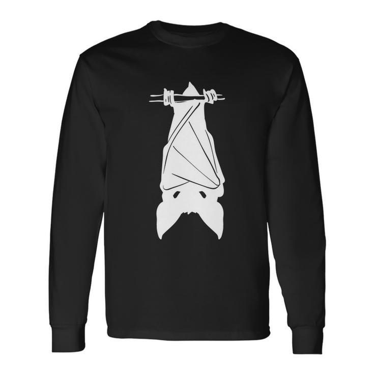 Bat Hanging Halloween Quote Long Sleeve T-Shirt